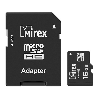 

Карта памяти 16GB Mirex 13613-AD10SD16, 13613-AD10SD16