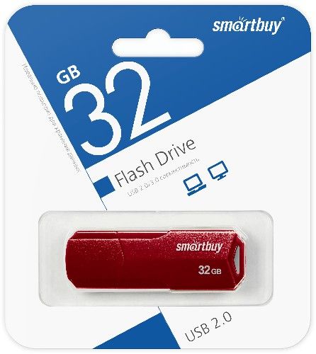 

Накопитель USB 2.0 32GB SmartBuy SB32GBCLU-BG, SB32GBCLU-BG