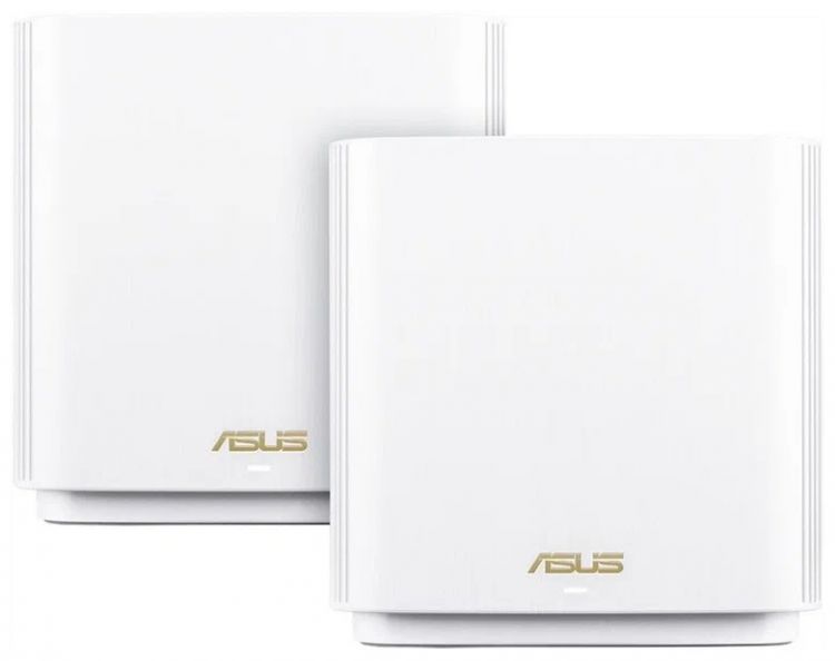 

Маршрутизатор ASUS 90IG0590-MO3A40 XT8 (W-2-PK) 2 access point, 802.11b/g/n/ac/ax, 574 + 4804Mbps, 2,4 + 5 gGz, white, 90IG0590-MO3A40