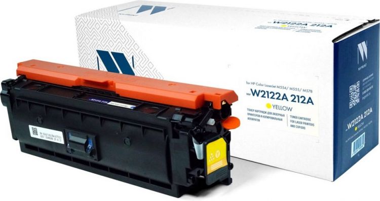 

Картридж NVP NV-W2122A-212A-Y Yellow для HP Color LaserJet M554/M555/M578 (4500k), NV-W2122A-212A-Y