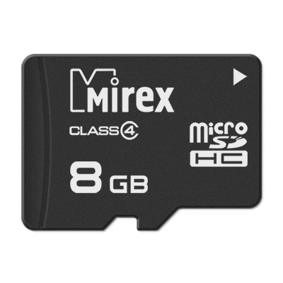 

Карта памяти 8GB Mirex 13612-MCROSD08, 13612-MCROSD08