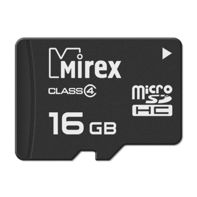 Карта памяти MicroSDHC 4GB Mirex 13612-MCROSD16 Class 4