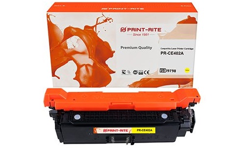 Картридж Print-Rite PR-CE402A желтый (6000стр.) для HP CLJ M551 series