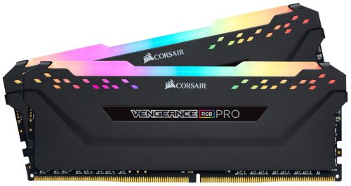 Модуль памяти DDR4 16GB (2*8GB) Corsair CMW16GX4M2C3200C16 Vengeance RGB PRO PC4-25600 3200MHz CL16