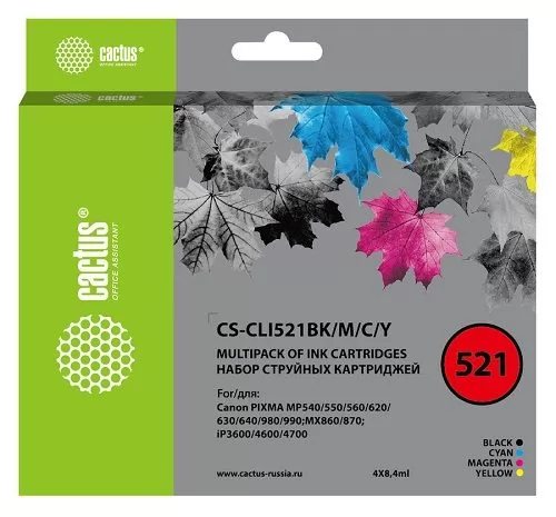 Cactus CS-CLI521BK/M/C/Y