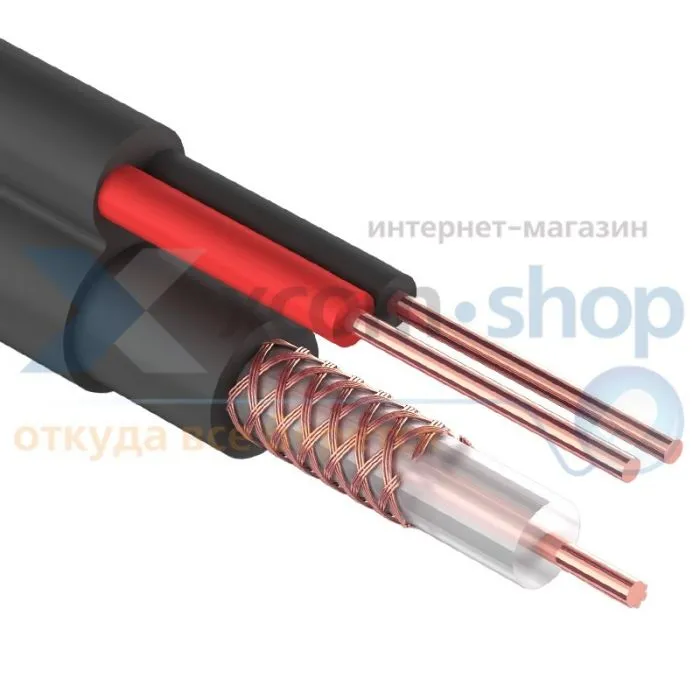 Rexant ККСВ-П + 2х0.5мм., 305м., черный