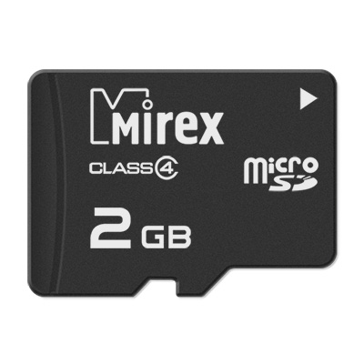 

Карта памяти 2GB Mirex 13612-MCROSD02, 13612-MCROSD02