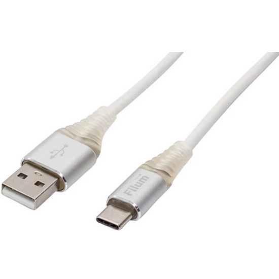 

Кабель интерфейсный Filum FL-CPro-U2-AM-CM-1M-L1 USB 2.0, 1 м., 2A, индикатор заряда, разъемы: USB A male- USB Type С male, FL-CPro-U2-AM-CM-1M-L1