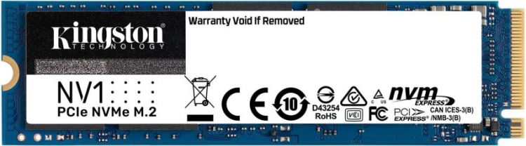 

Накопитель SSD M.2 2280 Kingston SNVS/1000G NV1 1TB PCIe Gen 3.0x4 NVME 2100/1700MB/s, SNVS/1000G