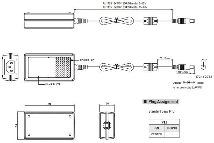 фото Mean Well GS25A24-P1J