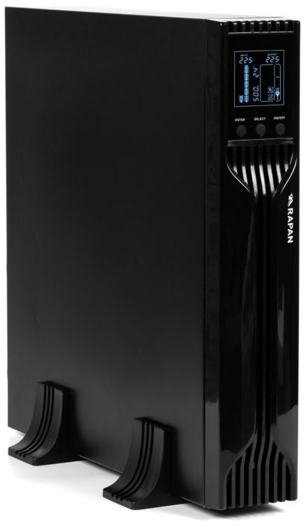 Источник бесперебойного питания Бастион RAPAN-UPS 3000 RACK+4x9Ah 2100 Вт, Line-interactive, синус, цвет черный