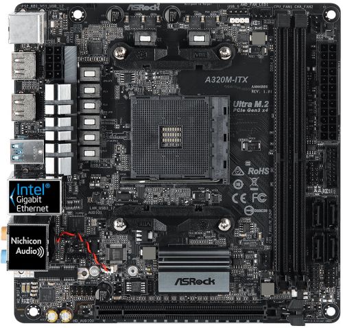 Материнская плата mini-ITX ASRock A320M-ITX