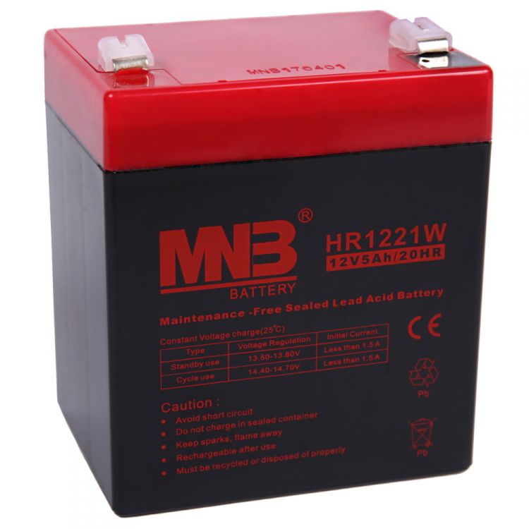 Батарея MNB HR1221W 12V, F2, 5.2Ач