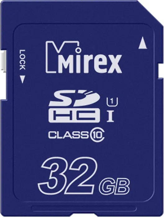 Карта памяти 32GB Mirex 13611-SD1UHS32 SDHC Class 10 UHS-I - фото 1