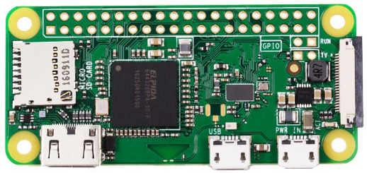 Микрокомпьютер Raspberry Pi Zero W Broadcom BCM2835 ARM1176JZ-F @ 1GHz, 512MB RAM, mini HDMI, micro USB, Wi-Fi, Bluetooth