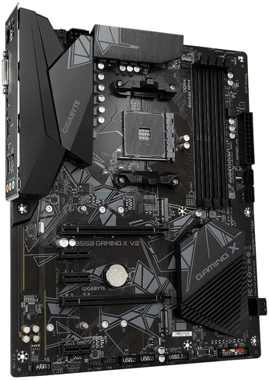 

Материнская плата ATX GIGABYTE B550 GAMING X V2 (AM4, AMD B550, 4*DDR4(4733), 4*SATA 6G RAID, 2*M.2, 5*PCIE, 7.1CH, Glan, 6*USB 3.2/USB Type-C, DVI-D/, B550 GAMING X V2