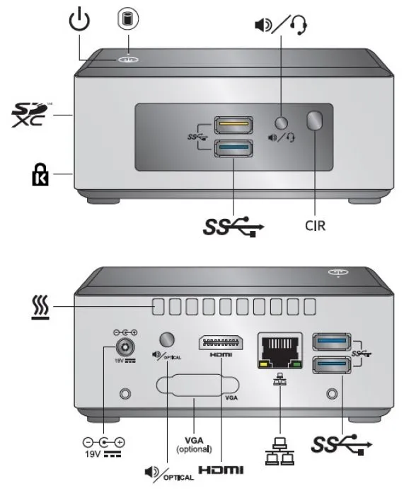 фото Intel BOXNUC5PGYH