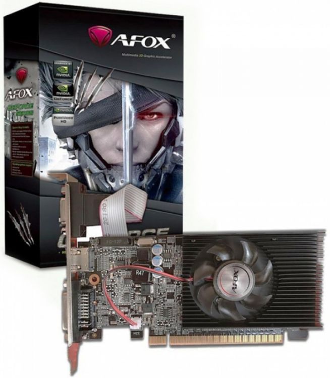 

Видеокарта PCI-E Afox Geforce GT710 AF710-1024D3L8 1GB DDR3 64bit 28nm 945/1333MHz D-Sub/DVI-D/HDMI RTL, Geforce GT710