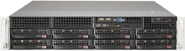 Серверная платформа 2U Supermicro SYS-6029P-TR (2x3647, C621, 16xDDR4, 8x3.5 HS, 2xGE, 2x1000W,Rail) серверная платформа supermicro 2u ssg 6029p e1cr24l