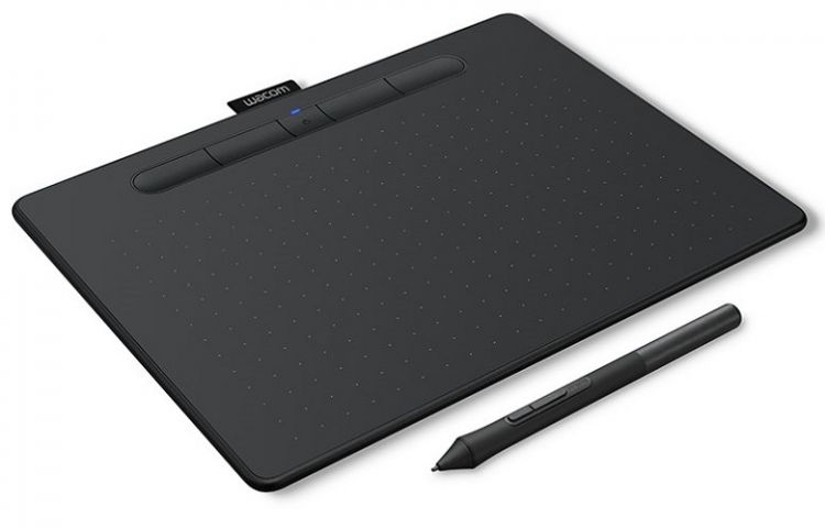 цена Графический планшет Wacom Intuos M Bluetooth CTL-6100WLK-N black