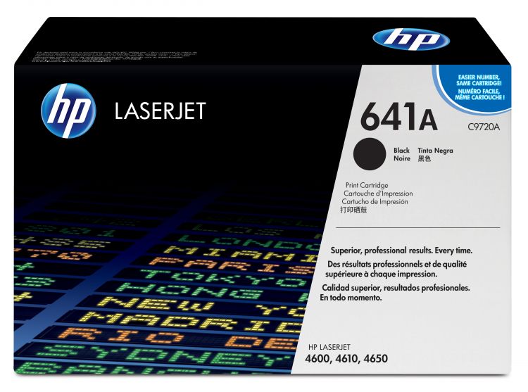 

Картридж HP 641A C9720A для принтера color LaserJet 4600 black, 641A