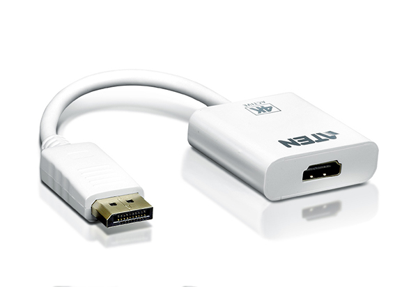 

Конвертер Aten VC986-AT DisplayPort=>HDMI, DisplayPort>HDMI, Male>Female, без Б.П., (3840x2160 30 Hz/1920x1200 60Hz;Макс.частота пикселизации 297 MГц, VC986-AT