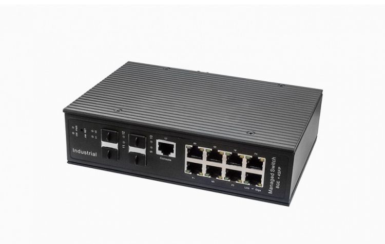 Коммутатор управляемый NST NS-SW-8G4G-L/IM промышленный Gigabit Ethernet на 8GE RJ45 + 4 GE SFP порта с функцией мониторинга температуры/влажности/нап tp link tl sg2218 16 x ge 2 x sfp smart