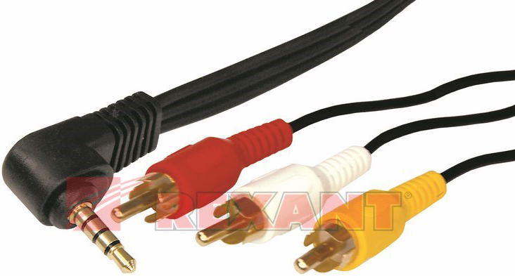 

Кабель Rexant 17-4412-4 3.5мм 4C Plug - 3RCA Plug, 1.5м PE (GOLD), 17-4412-4