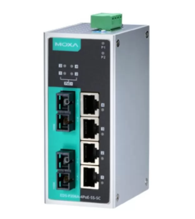 MOXA EDS-P206A-4PoE-SS-SC