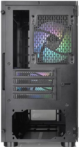 Корпус mATX Thermaltake V150 TG ARGB Breeze Edition CA-1R1-00S1WN-02 черный, без БП, боковая панель из закаленного стекла, USB 3.0, 2*USB 2.0, audio - фото 4