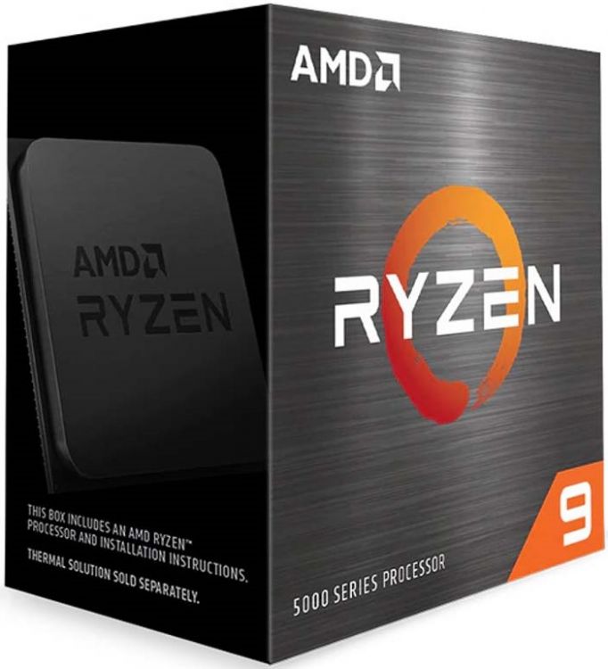 Процессор AMD Ryzen 9 5900X 100-100000061WOF Zen 3 12C/24T 3.7-4.8GHz (AM4, L3 64MB, 7nm, 105W) BOX w/o cooler