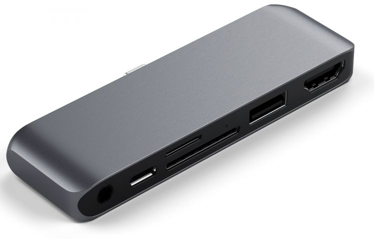 

Концентратор Satechi ST-MPHSDM USB-C MOBILE PRO SD, space grey, ST-MPHSDM