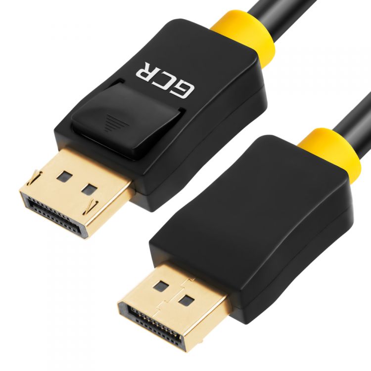 цена Кабель интерфейсный DisplayPort GCR GCR-DP2DP-10.0m 20M/20M, двойной экран, позолоченные контакты, черный, 10м