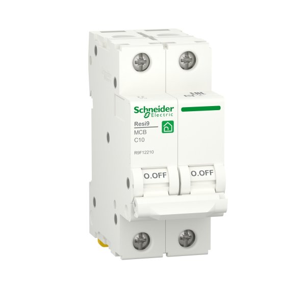 

Автоматический выключатель Schneider Electric RESI9 (С) 10А 2P 6000A, RESI9