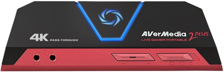 Устройство видеозахвата AVerMedia Live Gamer Portable 2 Plus (LGP2 Plus) внешнее, цифровой, HDMI, для геймеров RTL устройство видеозахвата avermedia live gamer 4k gc573