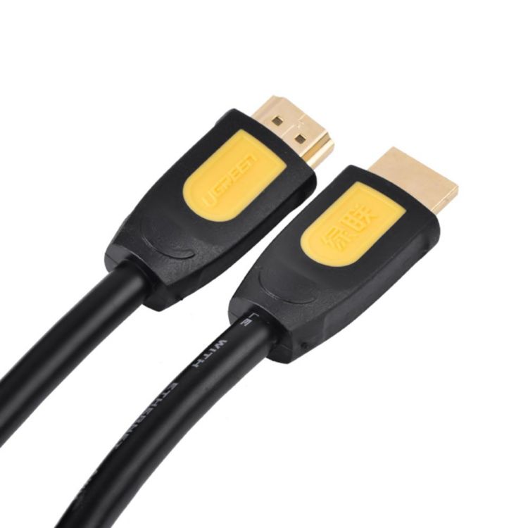 

Кабель UGREEN HD101 10129_ HDMI Male / Male Cable, 2м, черно-желтый, HD101