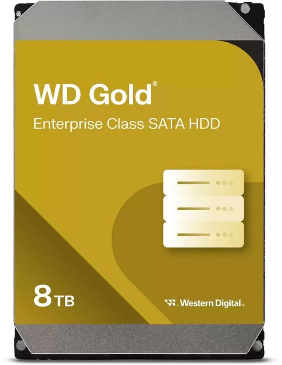 Жесткий диск 8TB SATA 6Gb/s Western Digital WD8005FRYZ Desktop Gold 512E 3.5" 7200rpm 256MB