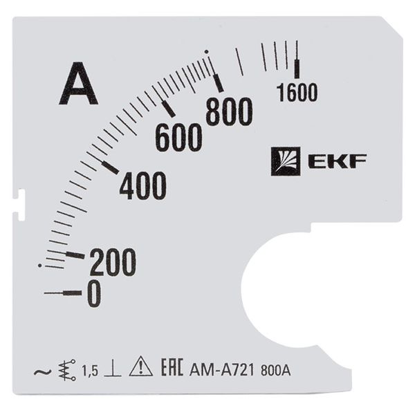 

Шкала сменная EKF s-a721-800 для A721 800/5А-1,5, s-a721-800