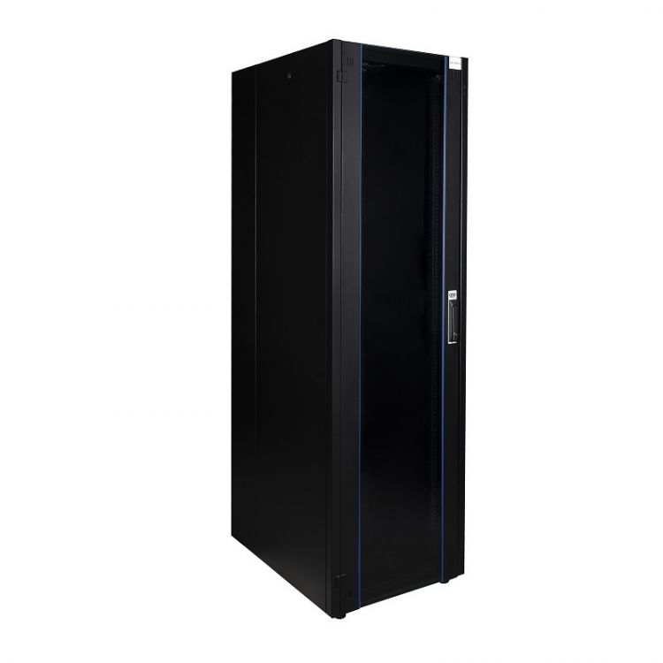 

Шкаф напольный 19", 32U Datarex DR-700311 телекоммуникационный 600х800, передняя дверь стекло, задняя стенка сплошная, металл, черный, DR-700311