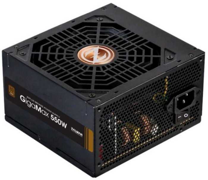 Блок питания ATX Zalman ZM550-GVII 550W, EPS, APFC, fan 120mm, 80+ Bronze, Retail