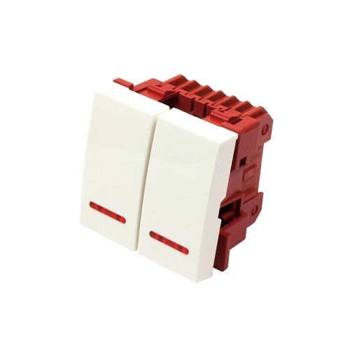 

Выключатель Lanmaster LAN-EC45x45-SL22-WH, LAN-EC45x45-SL22-WH