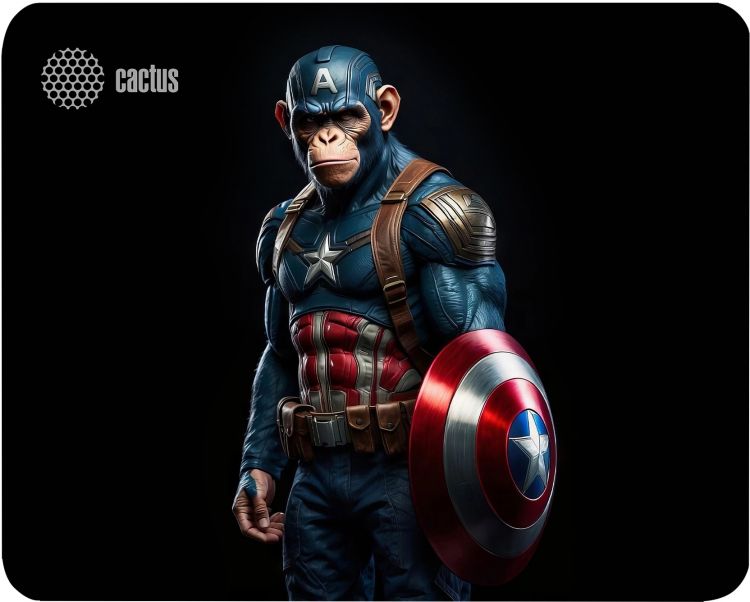 

Коврик для мыши Cactus CS-MP-D08S Captain America 250x200x3мм, CS-MP-D08S