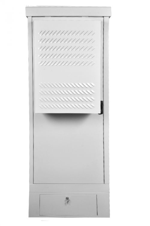 Шкаф напольный 19, 24U ЦМО ШТВ-1-24.7.9-К3АА-ТК уличный всепогодный, укомплектованный, (Ш700 × Г900), комплектация ТК-IP54