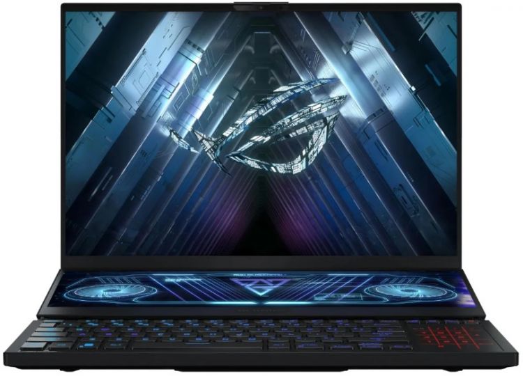 Ноутбук ASUS ROG Zephyrus Duo 16 2023 GX650PY 90NR0BI1-M004V0 Ryzen 9 7945HX/32GB/2TB SSD/RTX 4090 16GB/16" WQXGA IPS/WiFi/BT/cam/Win11Home/black