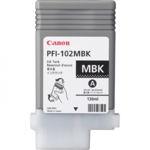 Картридж Canon PFI-102MBK 0894B001 матовый чёрный для iPF510/iPF605/iPF610/iPF650/iPF655/iPF710/iPF750/iPF755/iPF760/iPF765/LP17 130 ml