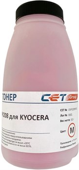 Тонер CET OSP0208M-50 PK208 пурпурный бутылка 50гр. для принтера Kyocera Ecosys M5521cdn/M5526cdw/P5