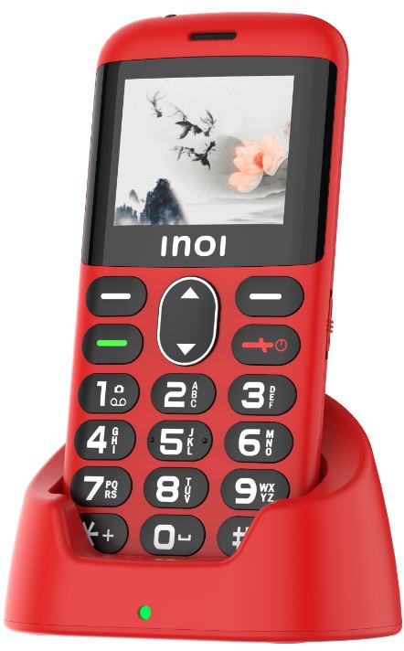 

Мобильный телефон INOI 148 Senior 6297001537763 4G Red, 148 Senior