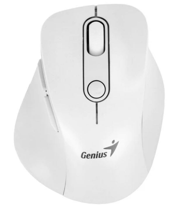 

Мышь Wireless Genius Ergo 9000S Pro 31030039400 2.4 ГГц, 800-2400dpi, bluetooth, 6 кнопок, pearl white, Ergo 9000S Pro