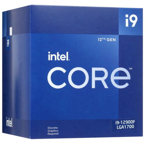 Процессор Intel Core i9-12900F Alder Lake 16C/24T 1.8-5.1GHz (LGA1700, L3 30MB, 7nm, 202W) w/o graphics BOX