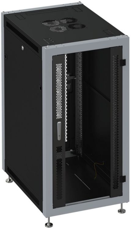 

Шкаф напольный 19", 15U SYSMATRIX SL 6815.913 600x800x800mm (ШхГхВ) передняя дверь стеклянная, задняя дверь перфорированная, поворотная ручка с замком, SL 6815.913